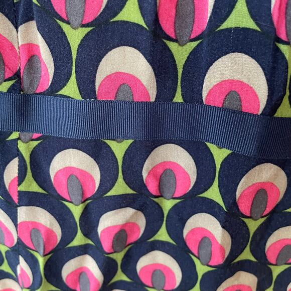 Boden Peacock Print Empire Waisr dress size 8 - Picture 5 of 9